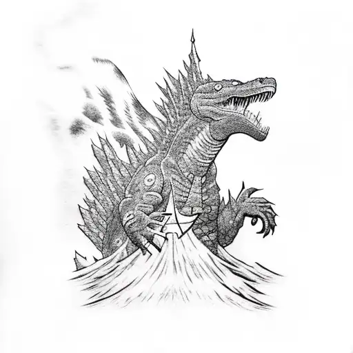 Godzilla Fighting King Gidorah