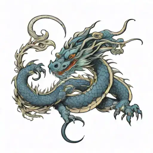 Draw Me A Sketch Of A Dragon Tattoo In Roses