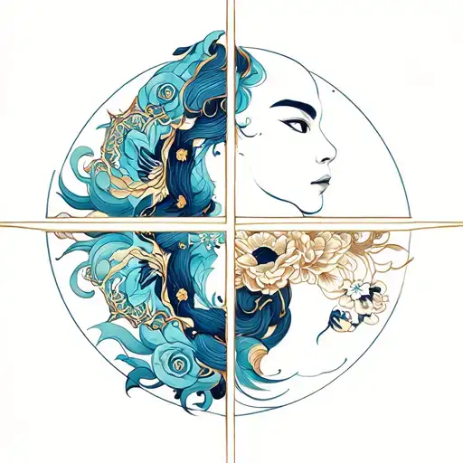 Gemini And Aquarius Patern Geometrical