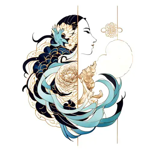 Gemini And Aquarius Patern Geometrical