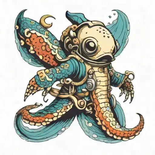 Cuttle Fish In A Space Suit