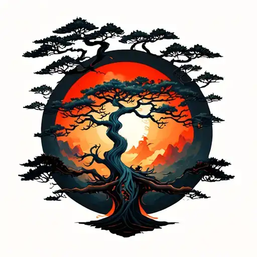 Yggdrasil Tree In Center
