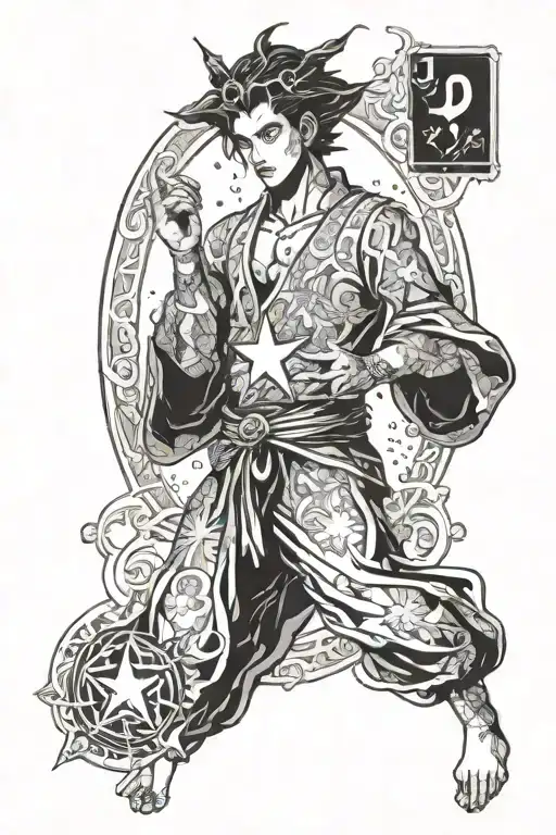 The Star Tarot Card Jojo Bizarre Adventures