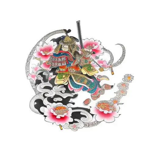 Samurai And Flower