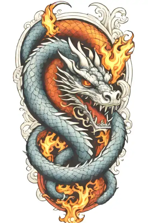 Scottish Dragon Breathing Fire