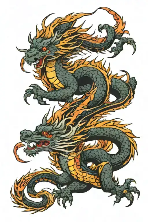 Scottish Dragon Breathing Fire