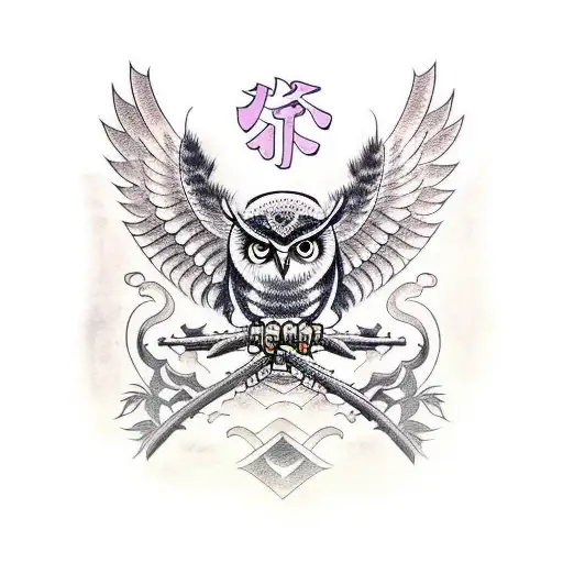 Owl With Katana