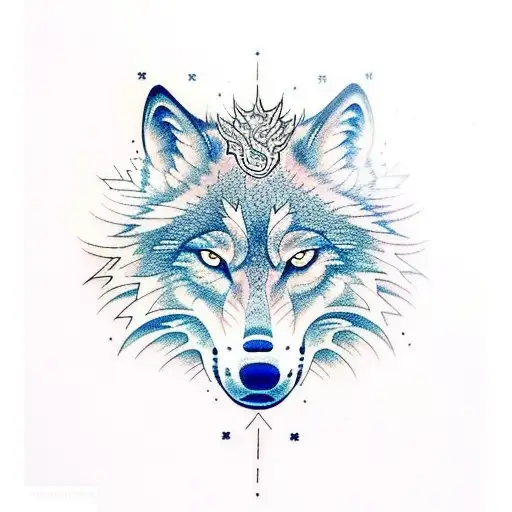 Wolf Lightning Tattoo