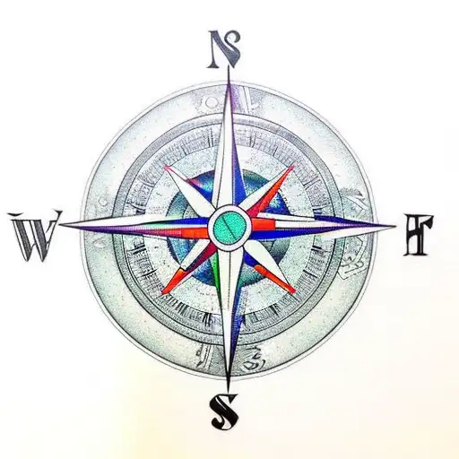 A Compass And An Open Book Symbolizing The Journey Of Knowledge