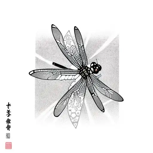 Dragonfly With Two Daggers