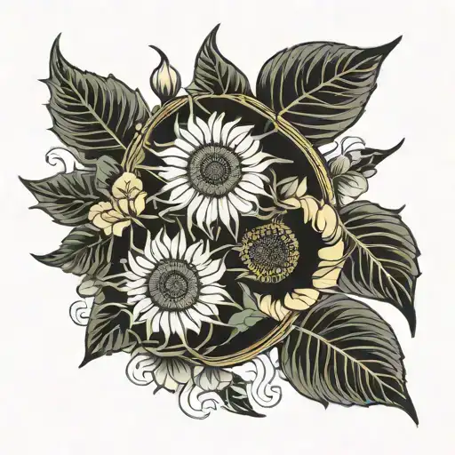 Ben & Owen Hidden In Sunflower