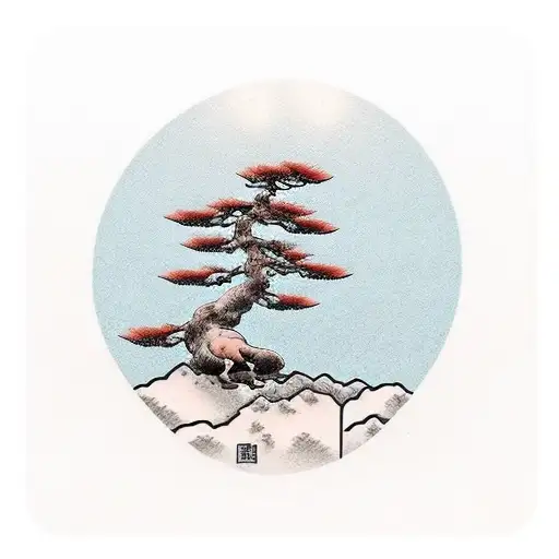 Bonsai Tree With Bulldog