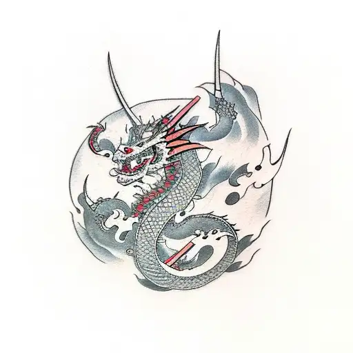 Dragon Fight Samurai