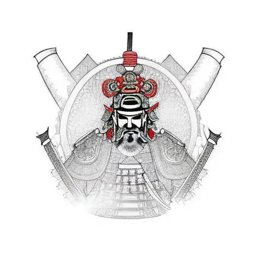 Samurai Armor For A Shoulder