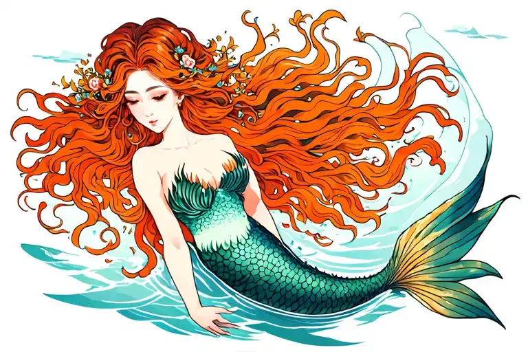 Pieces Mermaid Swimming