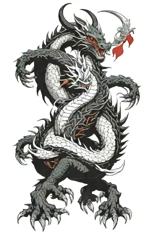 Hraesvelgr Ffxiv Sleeve Dragon Around Arm