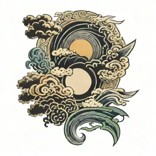 Cloud And Sun Shining