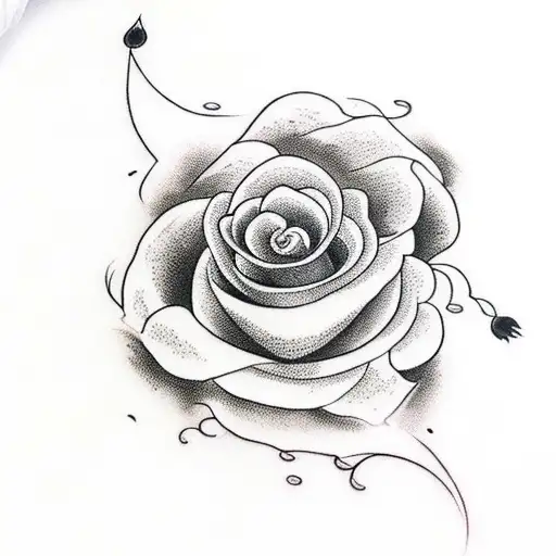 A Black Rose As A Crown