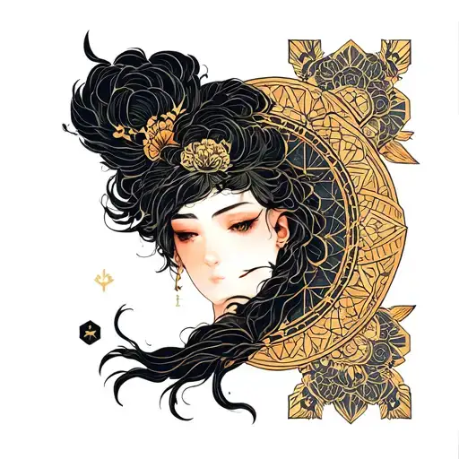 Gemini Zodiac Geometry Inspired