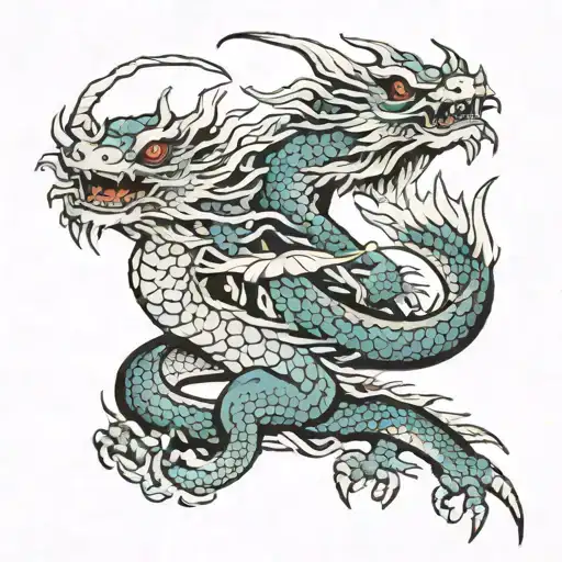 Water Dragon Blood Lake Devil Wings