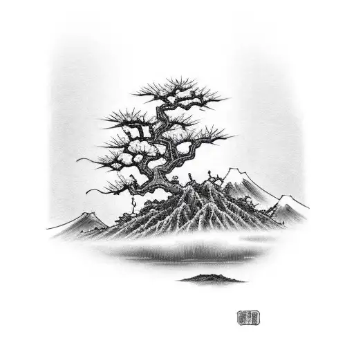 Lightning Hitting Dry Tree