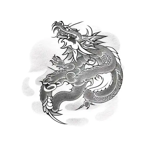 Anbu Symbol With Dragon
