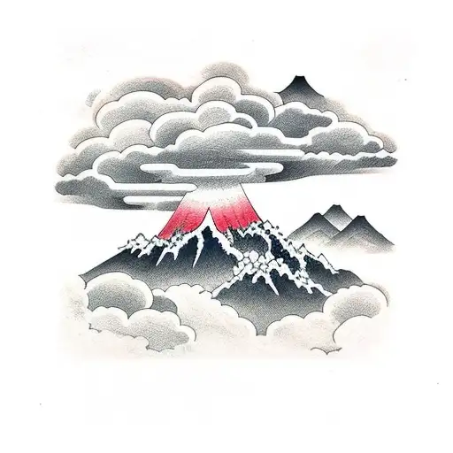 A Powerful Thunderstorm Brewing Over A Dense Forest