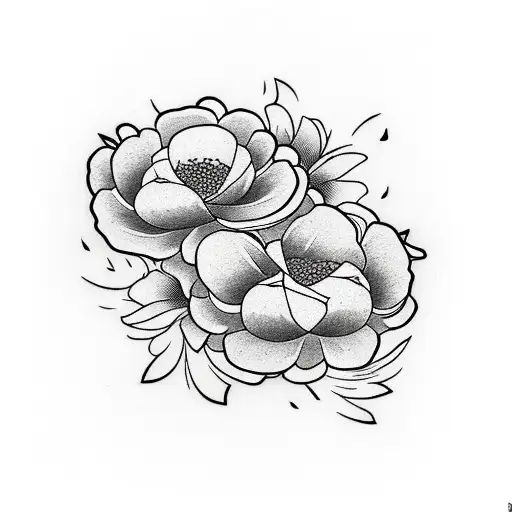 Three Flowers With A Japanese Sword