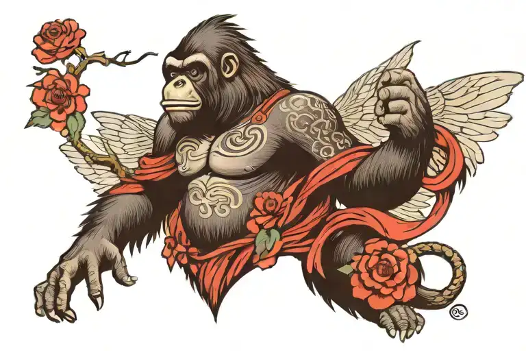 Gorilla Fairy Love