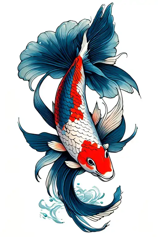 Koi Fish Transforming