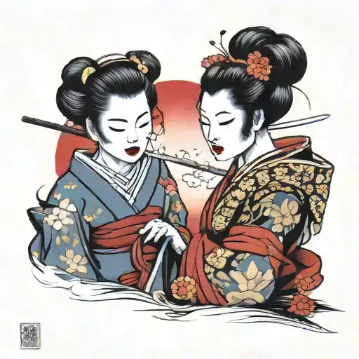 Geisha And Samurai