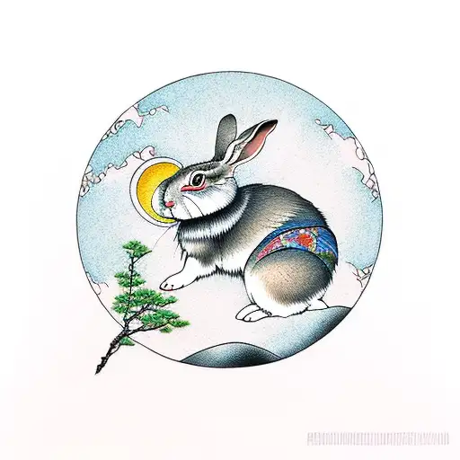 Rabbit Jumping Over Moon