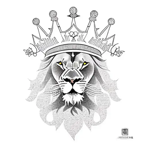 Lion With Crown Injured But Strong Below Written Ruling Since 1999