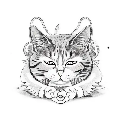 British Cat Is Sleeping