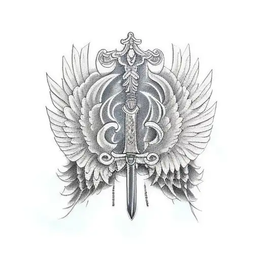 Sword Libra And Angel's Wings