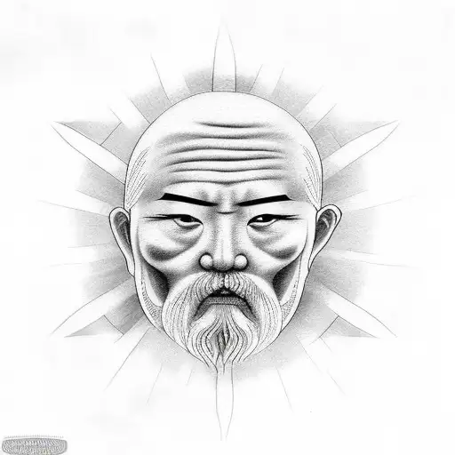 Realistic Sun Greek Face