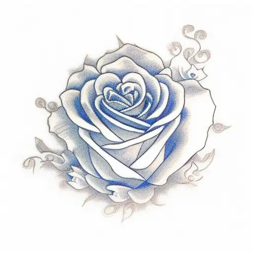 Z E Letters Between A Blue Rose