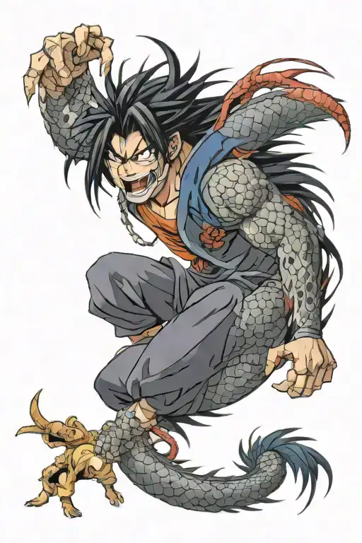 Anime Characters From Death Note And Dragon Ball Morphing