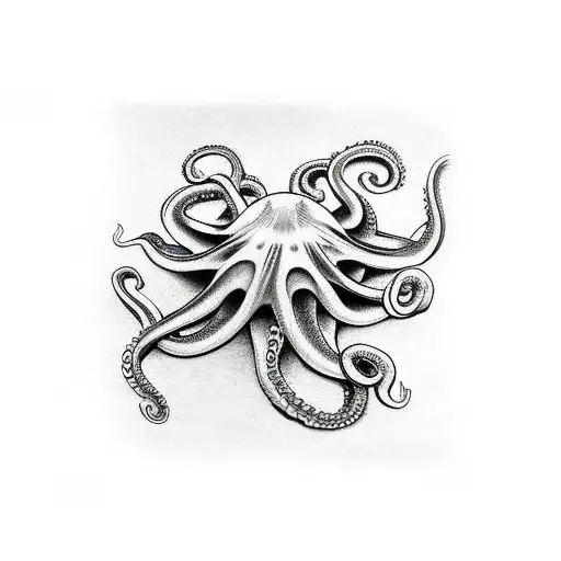 Octopus Realistic Simple Forearm