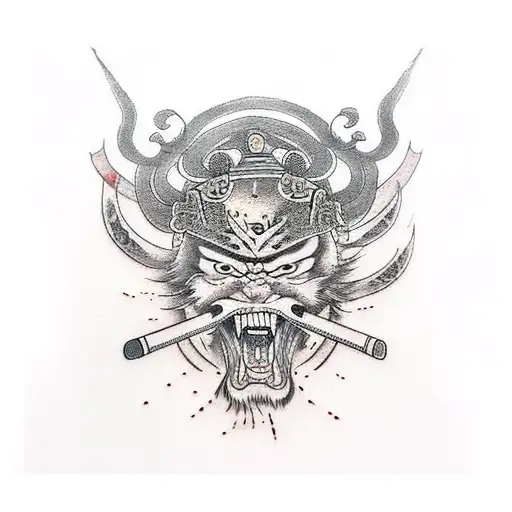 Firely Samurai Sword With Japanese Word