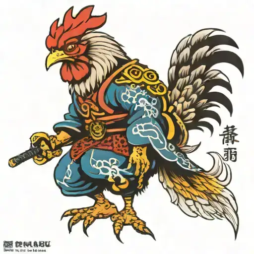 Chicken Samurai Warrior