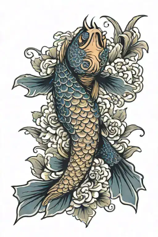 Koi Carp Dragon