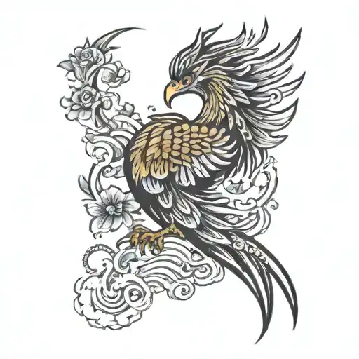Phoenix With Wings