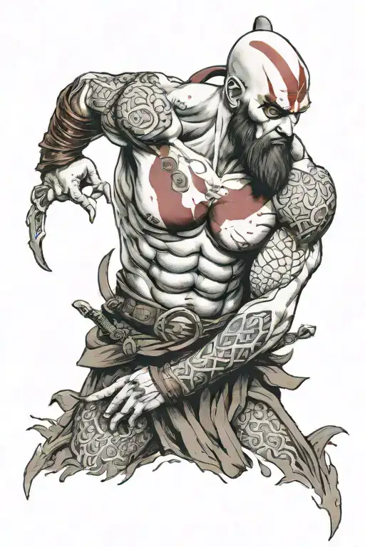 Kratos God Of War Realism Style