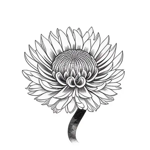 Guitar With Chrysanthemum