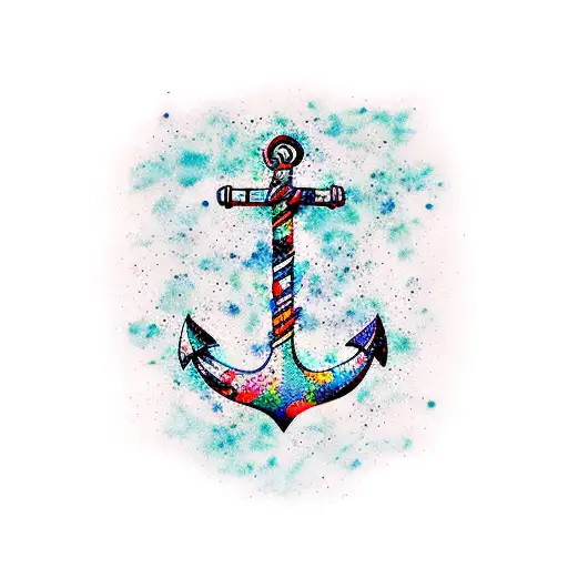 Anchor With Ace Shmbol