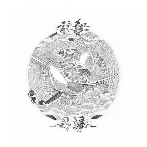 The Jian Bird From Chinese Mythology