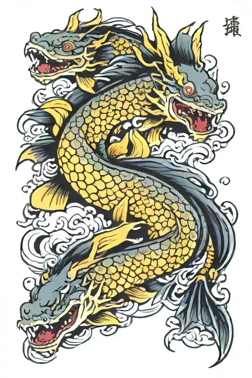 Fish Turning Into A Dragon