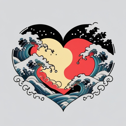 Moonlit Heart Tattoo idea