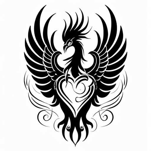 Phoenix’s Heart Tattoo idea